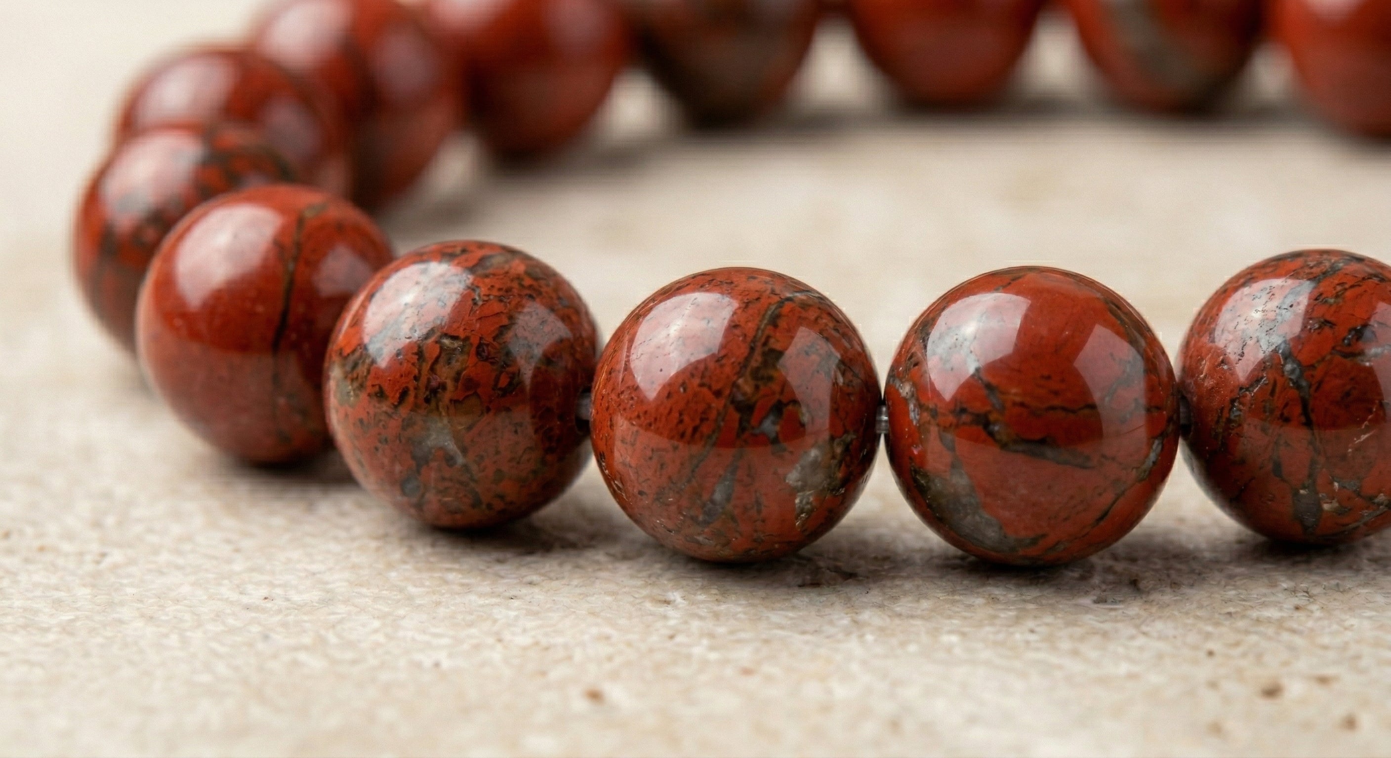 Pulseira de Jaspe Vermelho - Trono do Abismo - Pombagira  | Roupas de Umbanda