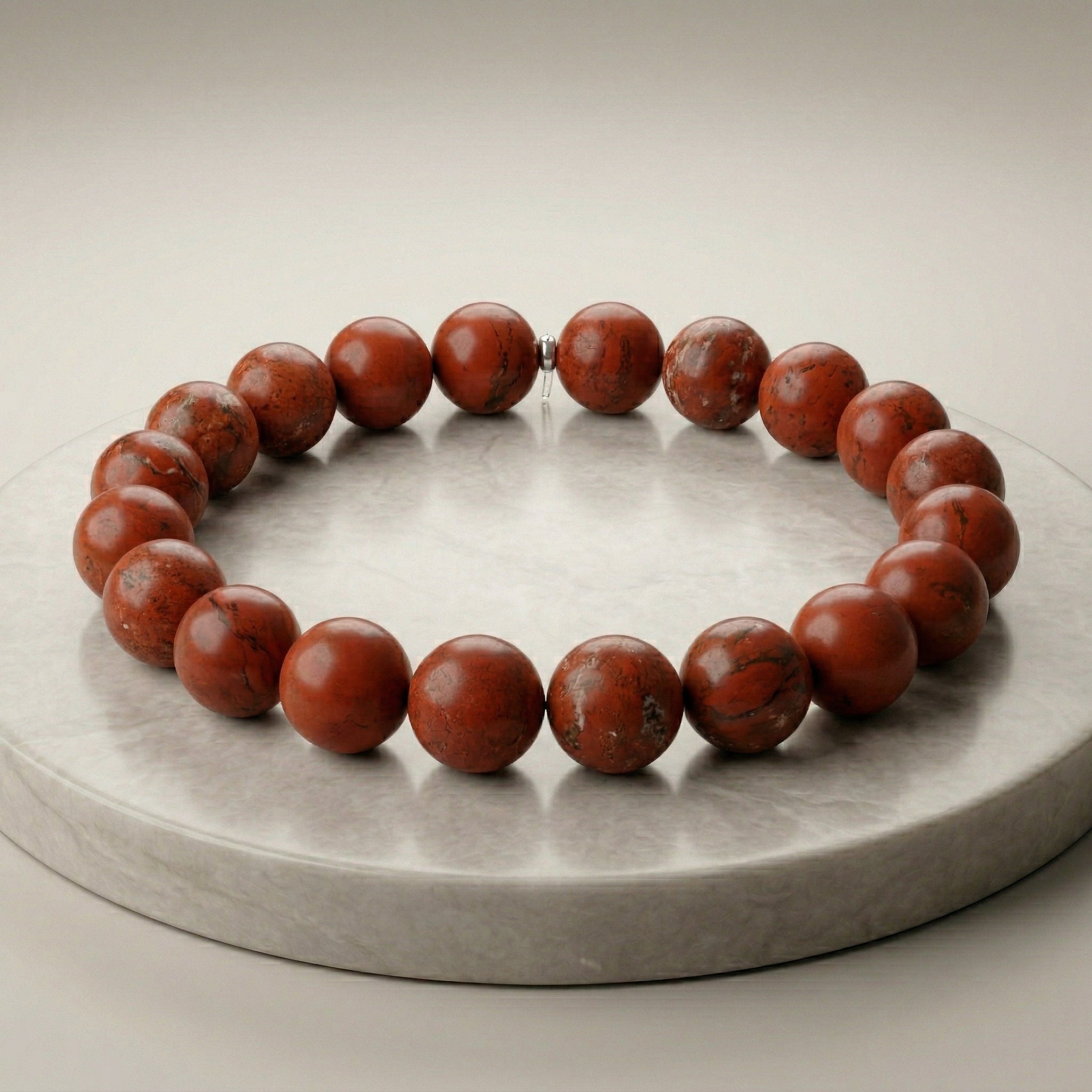 Pulseira de Jaspe Vermelho - Trono do Abismo - Pombagira  | Roupas de Umbanda