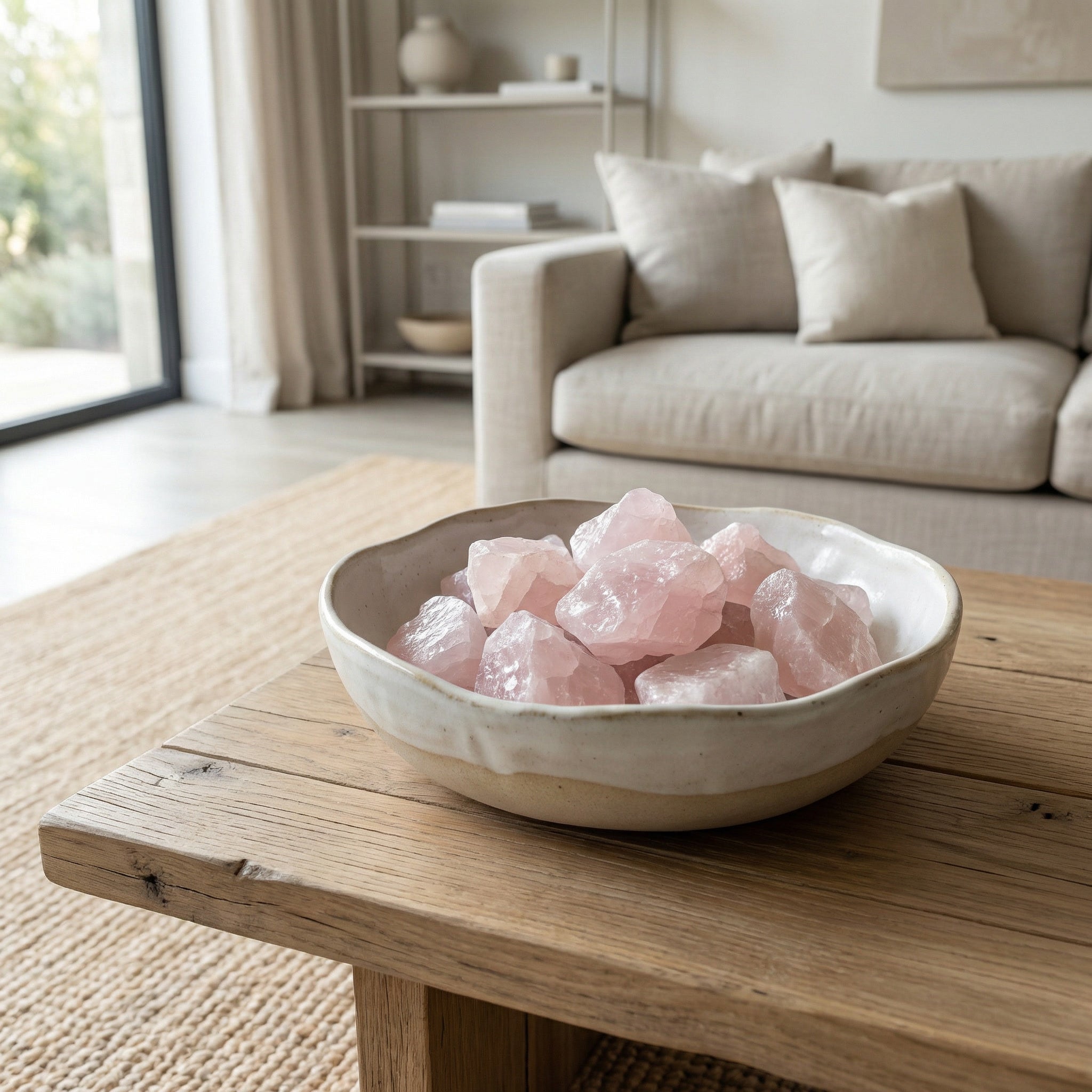 Quartzo Rosa Natural – Trono do Amor Mãe Oxum | Pedra Umbanda | Cristal Natural por Peso | Roupas do Axê Pedras Naturais 