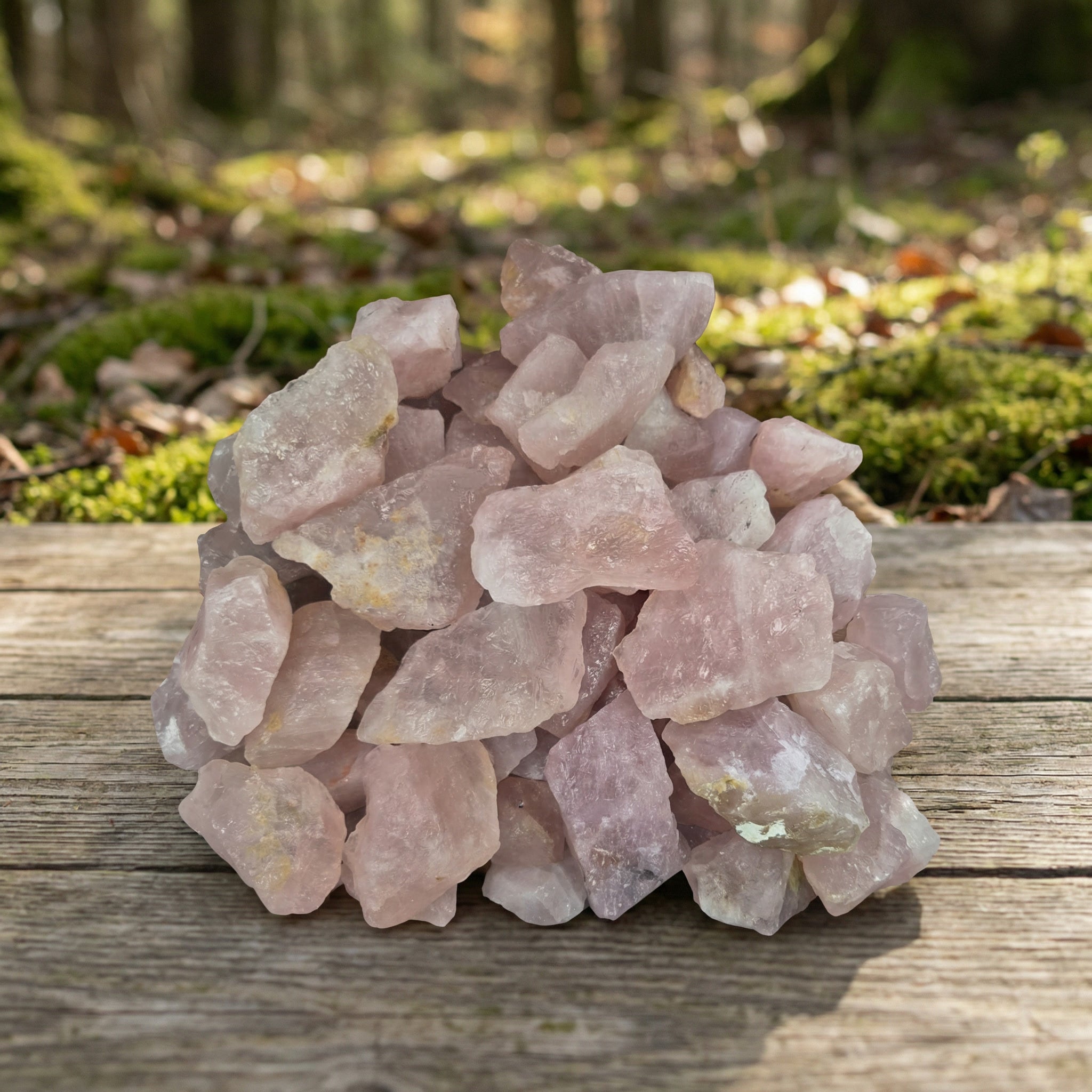 Quartzo Rosa Natural – Trono do Amor Mãe Oxum | Pedra Umbanda | Cristal Natural por Peso | Roupas do Axê Pedras Naturais 
