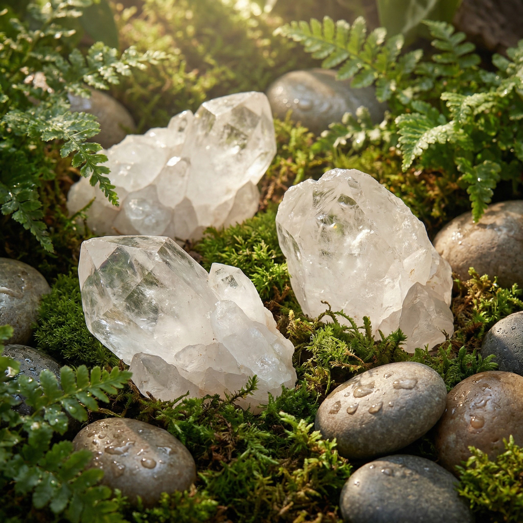 Quartzo Transparente Natural – Pedra do Trono da Fé | Cristal de Rocha Umbanda | Pedra Natural por Peso| Roupas do Axê Pedras Naturais
