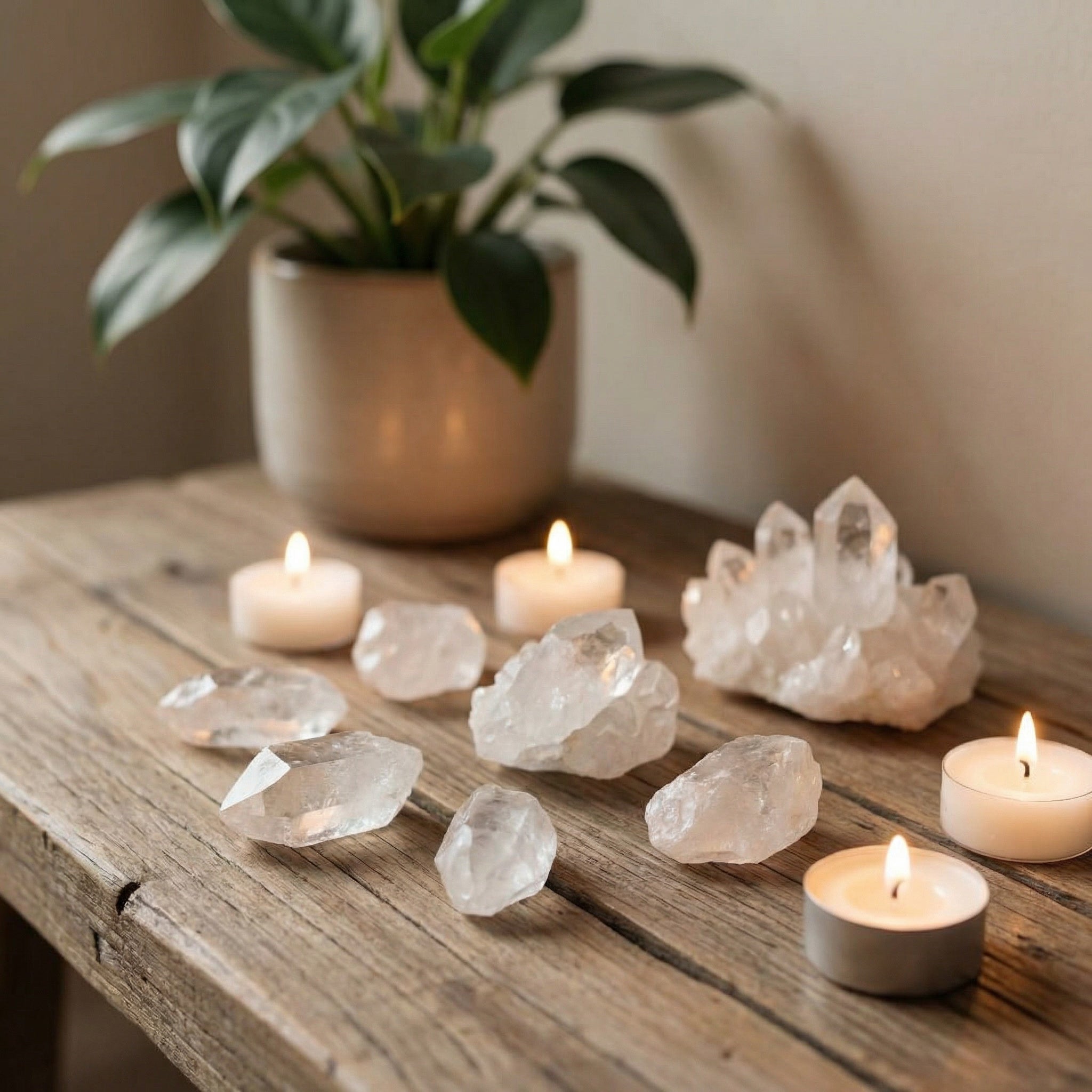 Quartzo Transparente Natural – Pedra do Trono da Fé | Cristal de Rocha Umbanda | Pedra Natural por Peso| Roupas do Axê Pedras Naturais