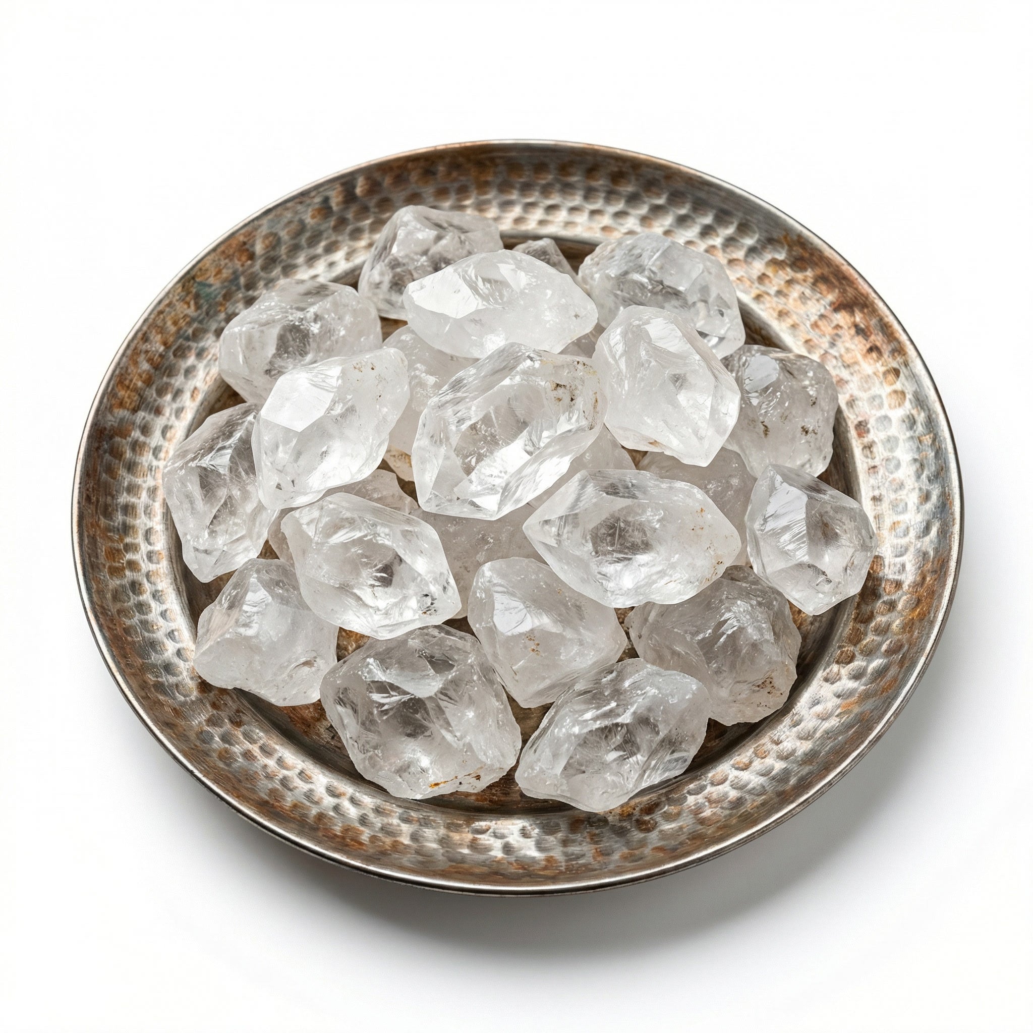 Quartzo Transparente Natural – Pedra do Trono da Fé | Cristal de Rocha Umbanda | Pedra Natural por Peso| Roupas do Axê Pedras Naturais