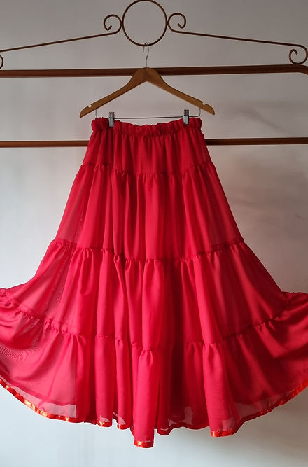 Saia Rodada de Pombagira Maria Quiteria Terreiro Roupa de Umbanda Gira Esquerda 