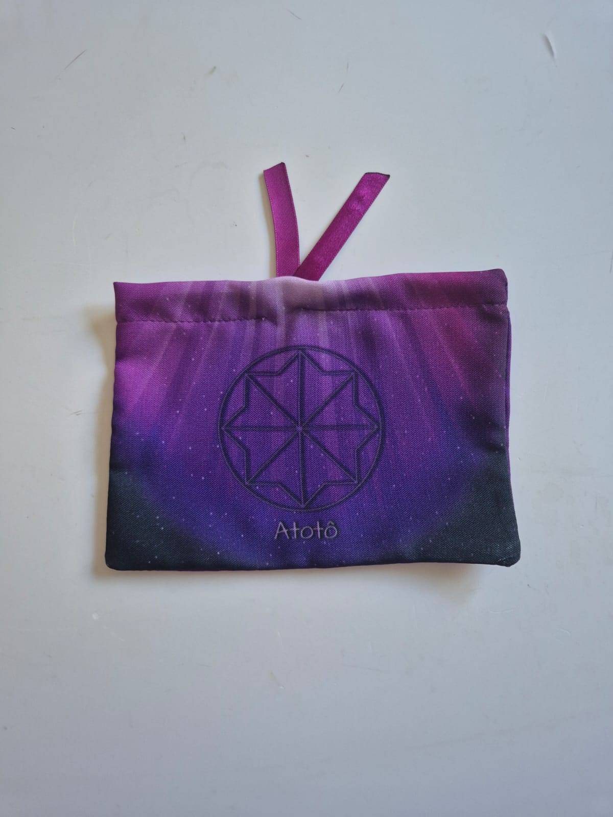 Saquinho porta Guias com Estampa Digital Mandala do Trono Sagrado Umbanda Terreiro Guia Espiritual Orixá Sacerdócio Desenvolvimento Mediúnico 