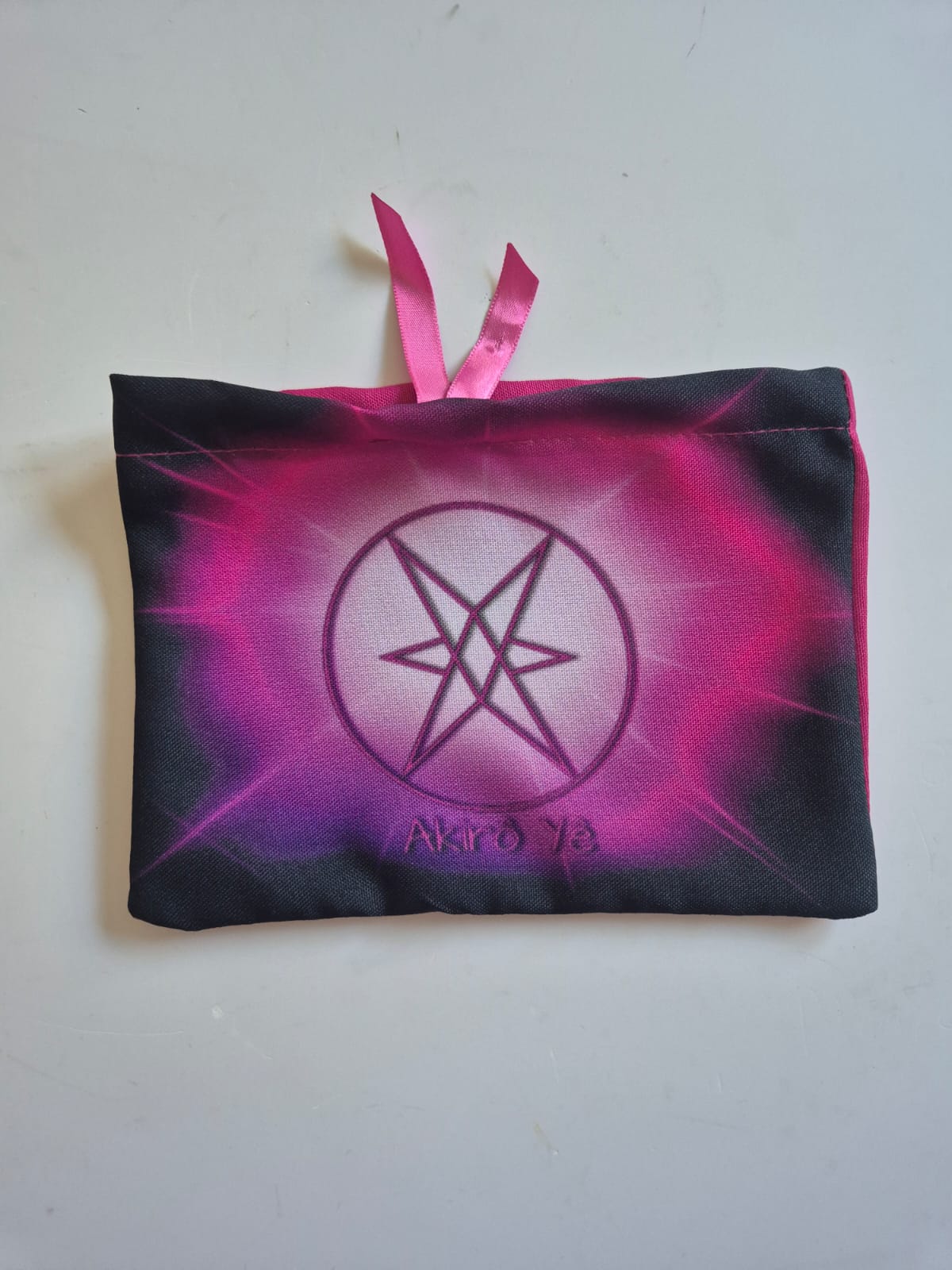 Saquinho porta Guias com Estampa Digital Mandala do Trono Sagrado Umbanda Terreiro Guia Espiritual Orixá Sacerdócio Desenvolvimento Mediúnico 