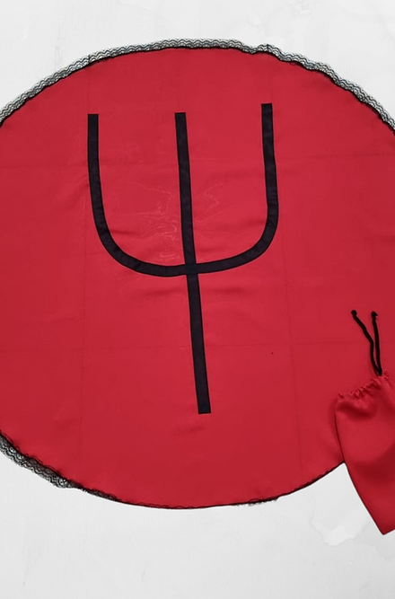 Trio de Panos de Oferenda de Esquerda Roupas Umbanda Axê Gira Esquerda Terreiro Exu Pombagira Exu Mirim