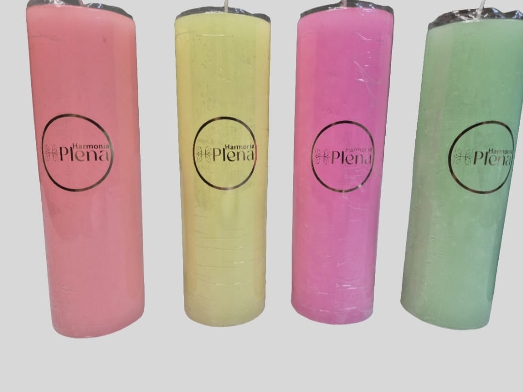 Vela Fluorescente Colorida para Umbanda, Ritual e Harmonização Energética – Estojo Presente - Roupas do Axê Velas 