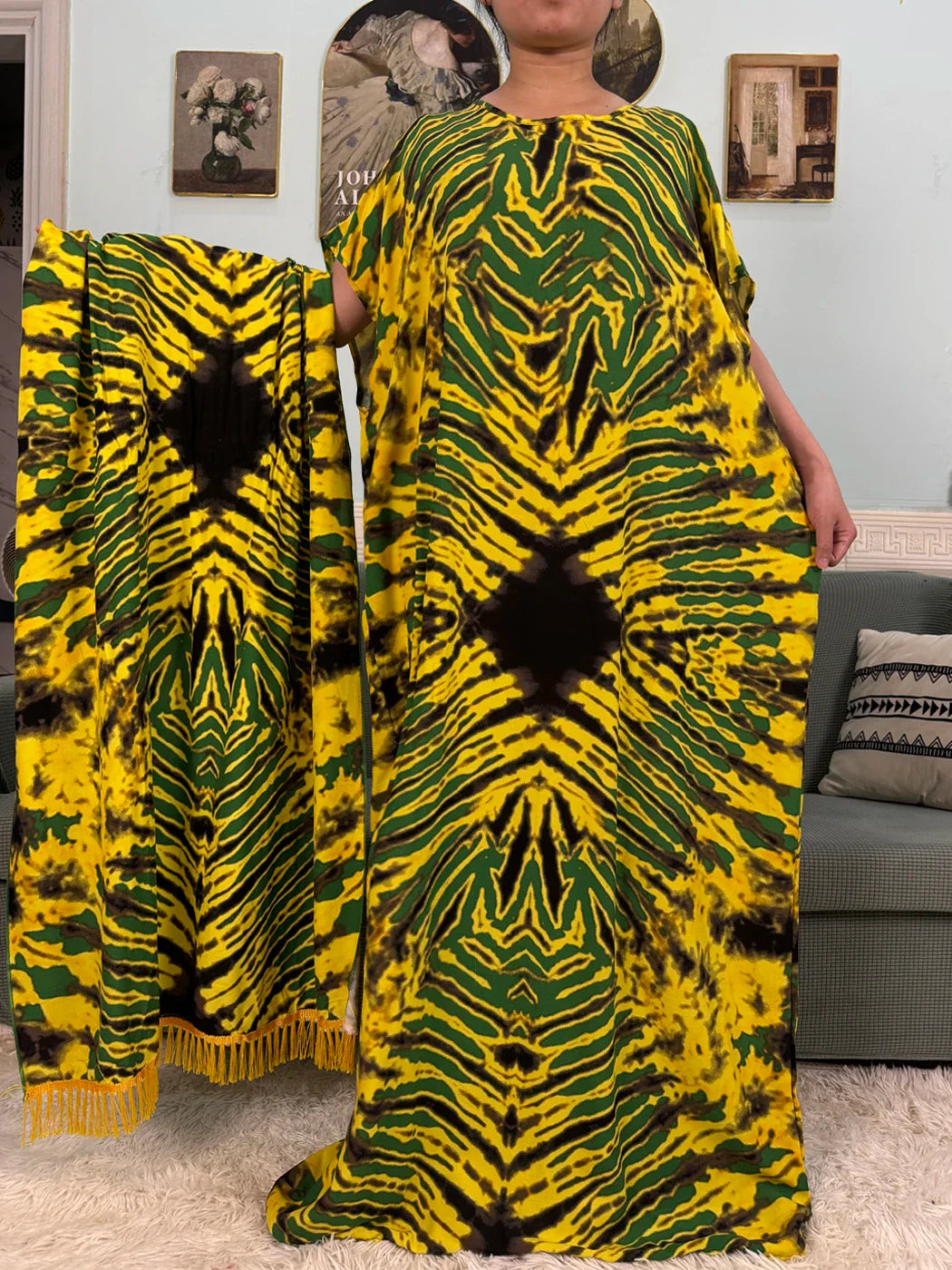 Vestidos de algodão africano para mulheres impresso solto femme robe boubou 2025 nova moda  abayas conjuntos com 160x80cm lenço de renda