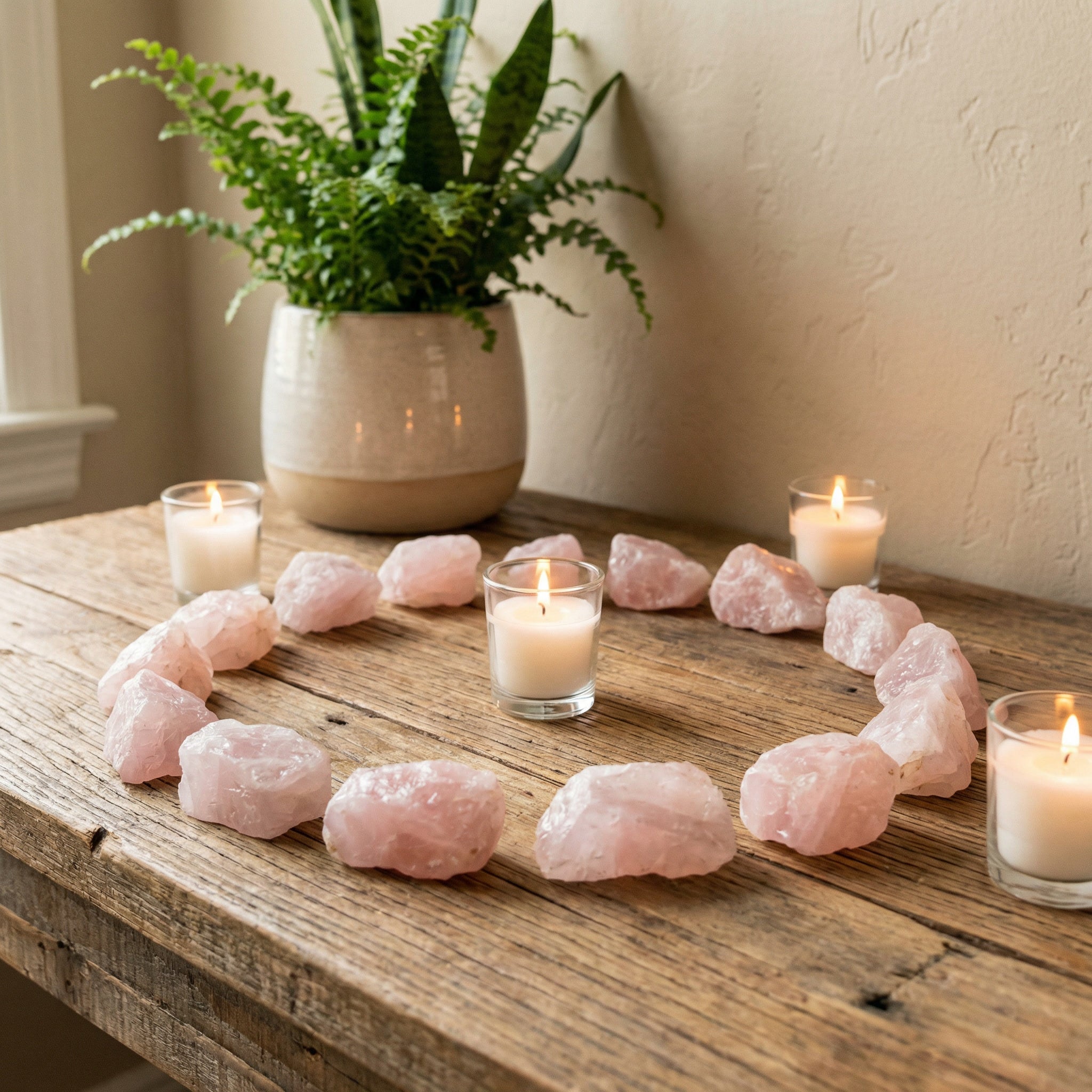 Quartzo Rosa Natural – Trono do Amor Mãe Oxum | Pedra Umbanda | Cristal Natural por Peso | Roupas do Axê Pedras Naturais